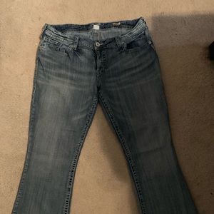 Silver plus size jeans
